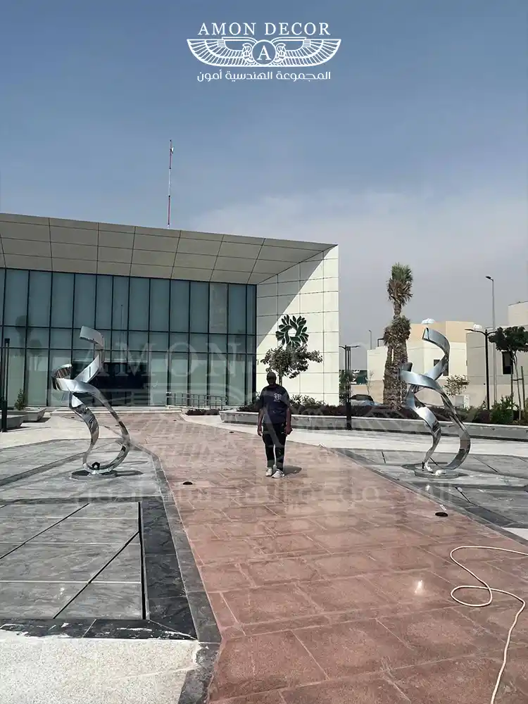 مجسم-ستانلس-ستيل-لولبي 3