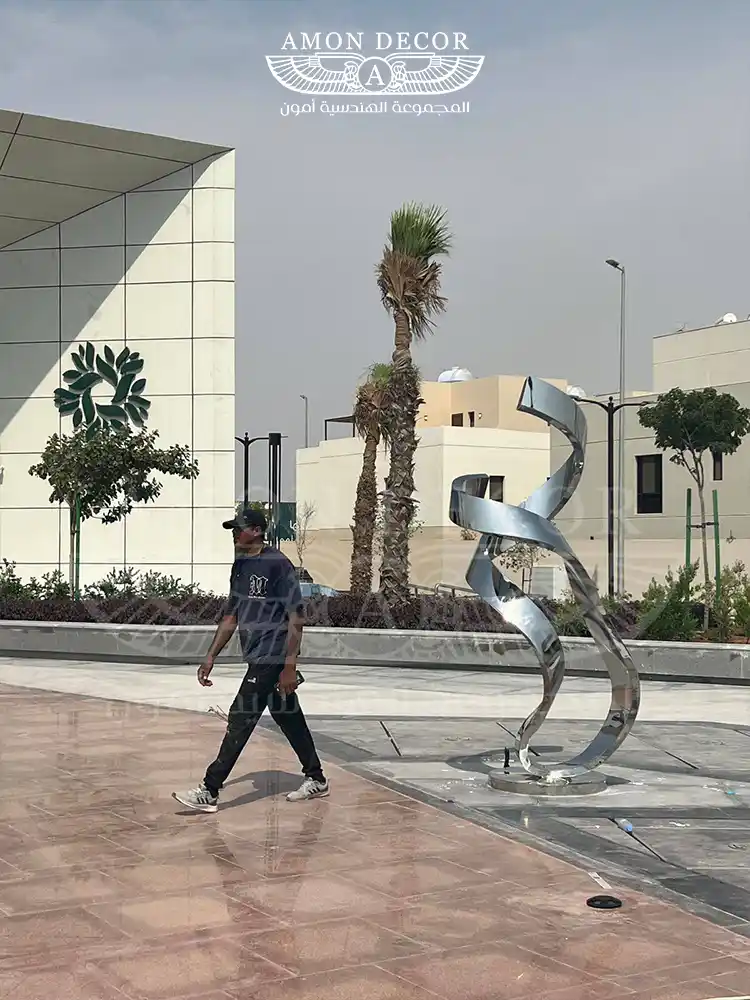 مجسم-ستانلس-ستيل-لولبي 4