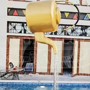 مجسم فايبر جلاس إبريق ذهبي